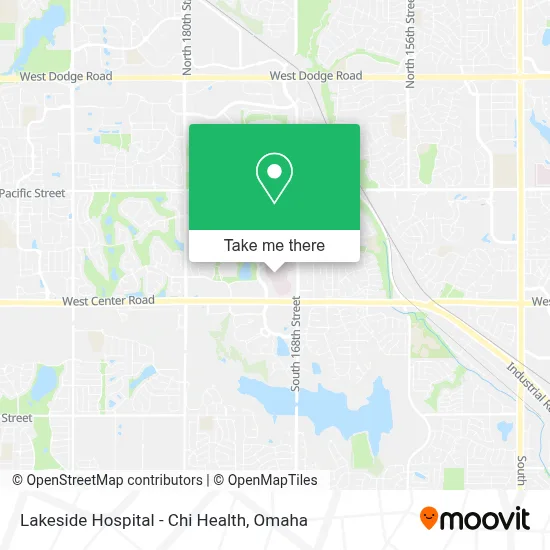 Lakeside Hospital - Chi Health map