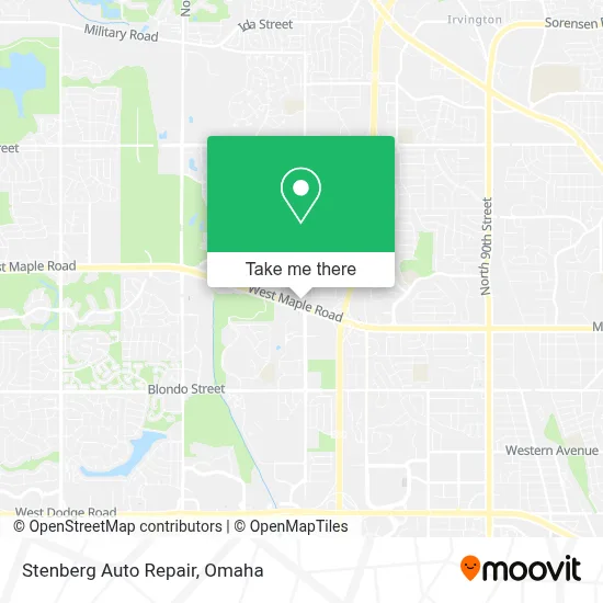 Stenberg Auto Repair map