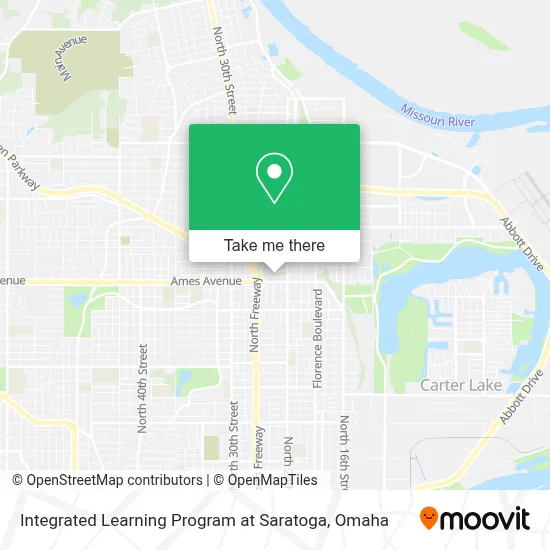 Integrated Learning Program at Saratoga map