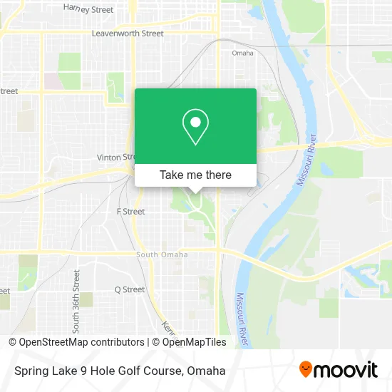 Spring Lake 9 Hole Golf Course map