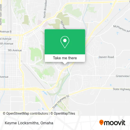 Keyme Locksmiths map