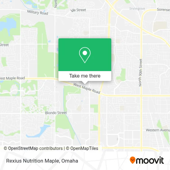 Rexius Nutrition Maple map