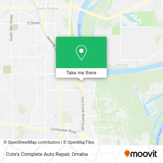 Cote's Complete Auto Repair map