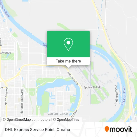 DHL Express Service Point map