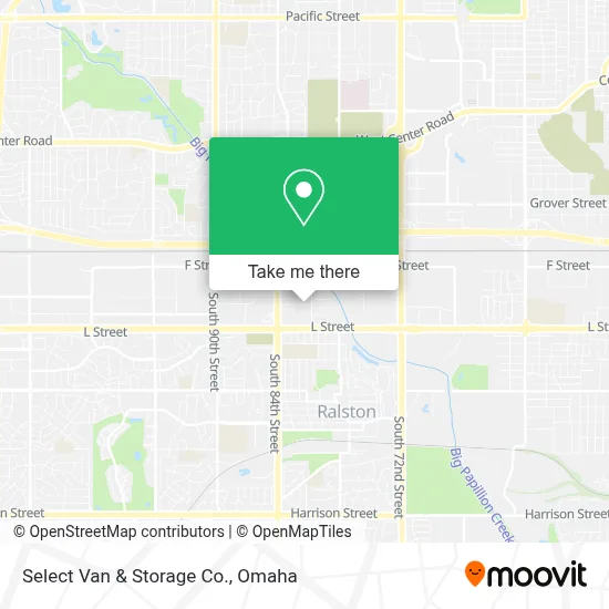 Select Van & Storage Co. map