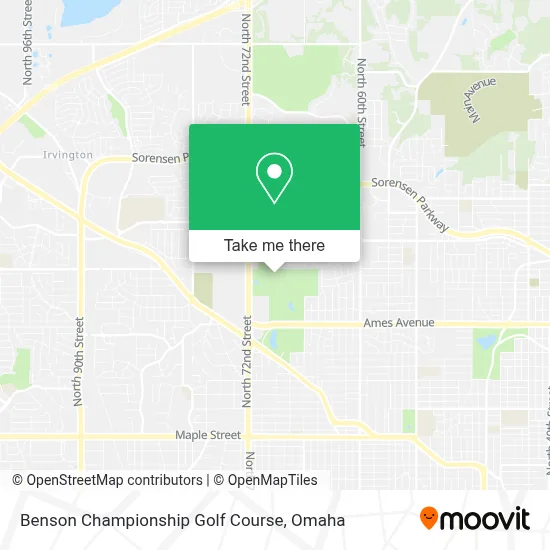 Benson Championship Golf Course map