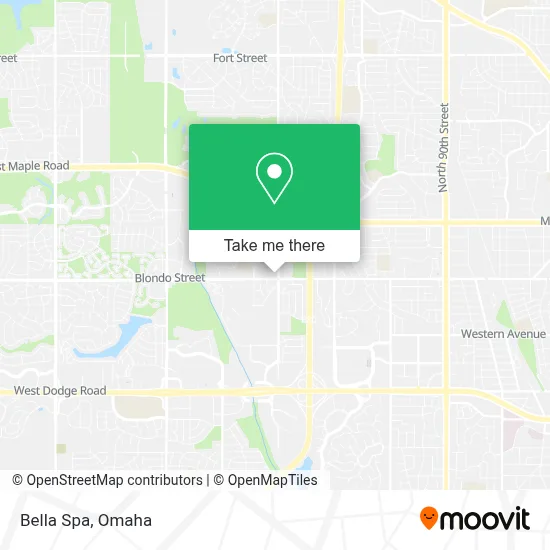 Bella Spa map