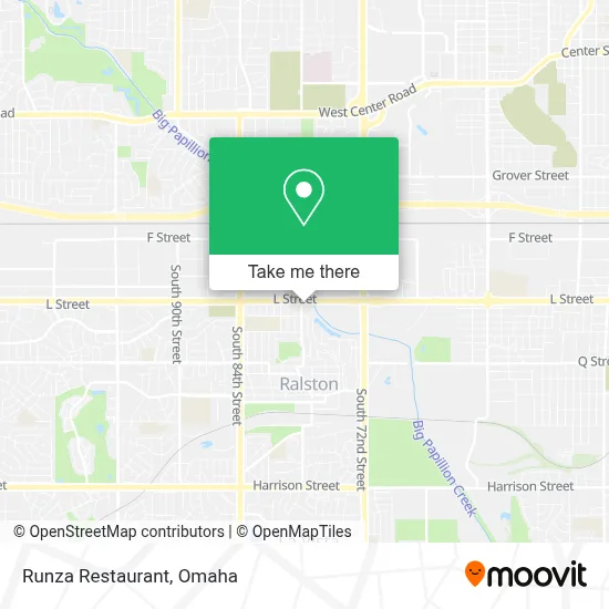 Runza Restaurant map