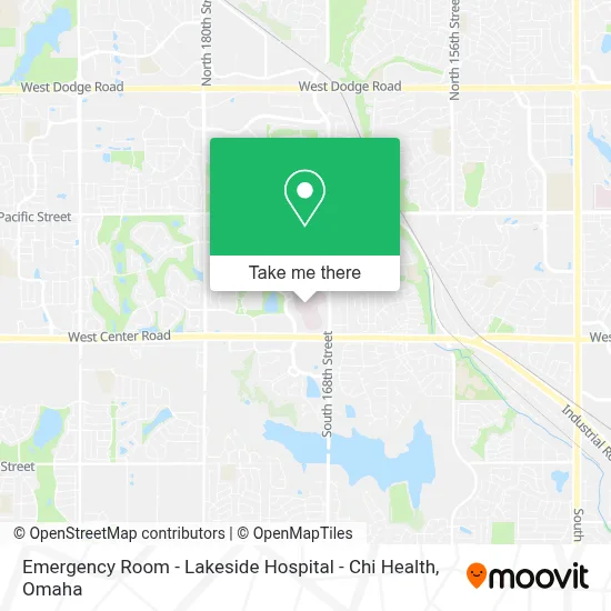 Emergency Room - Lakeside Hospital - Chi Health map