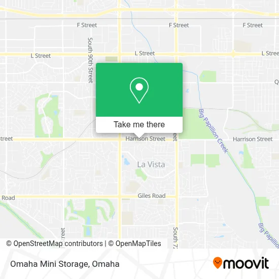 Omaha Mini Storage map