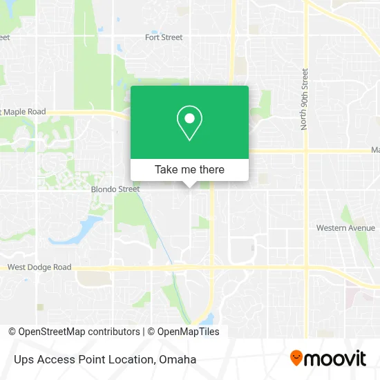Ups Access Point Location map