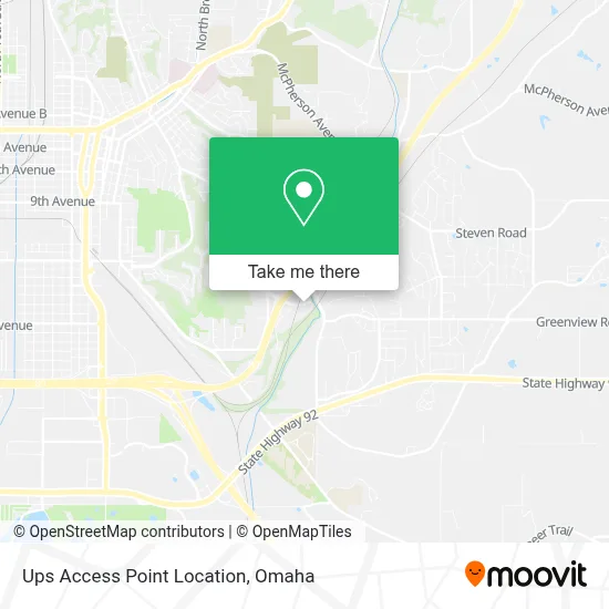 Ups Access Point Location map