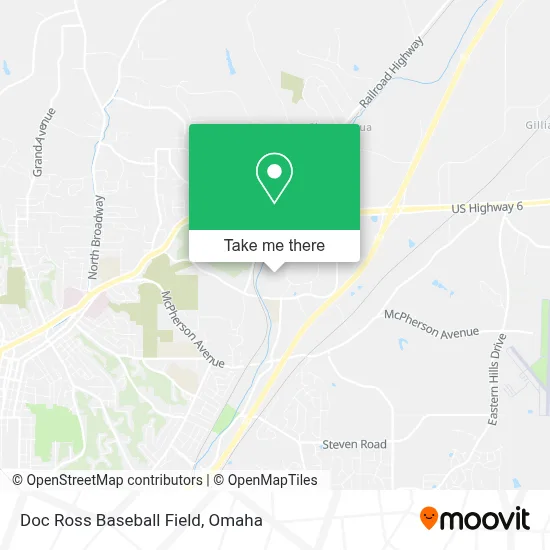 Doc Ross Baseball Field map