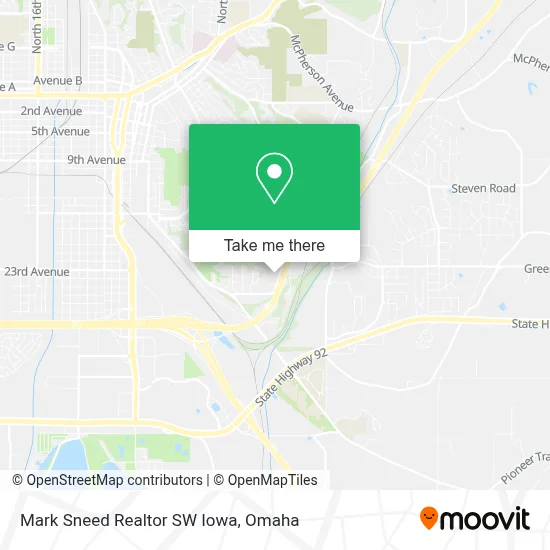 Mark Sneed Realtor SW Iowa map