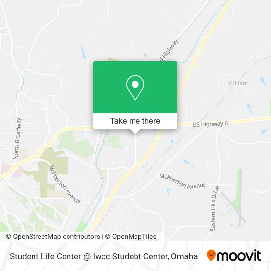 Student Life Center @ Iwcc Studebt Center map