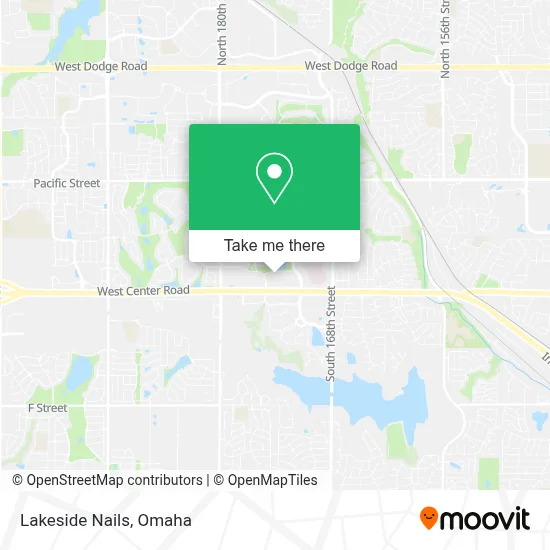 Lakeside Nails map
