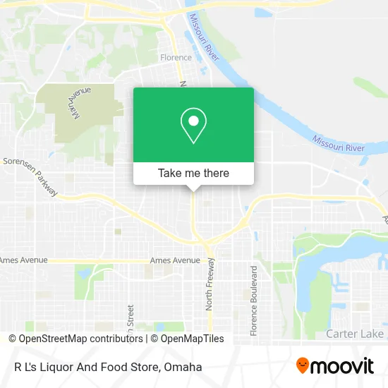 R L's Liquor And Food Store map