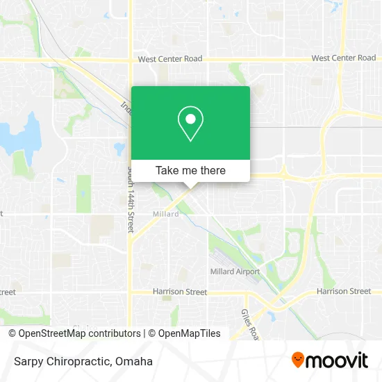 Sarpy Chiropractic map