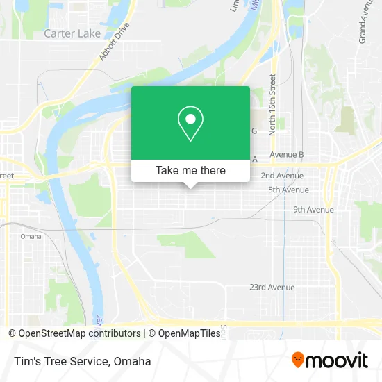 Tim's Tree Service map