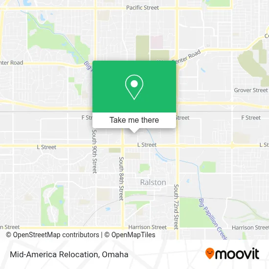 Mid-America Relocation map