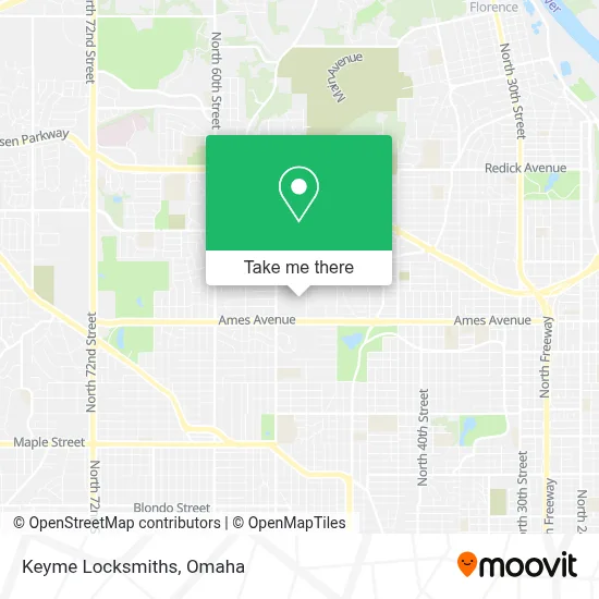 Keyme Locksmiths map