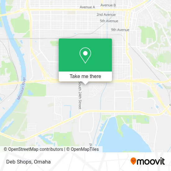 Deb Shops map