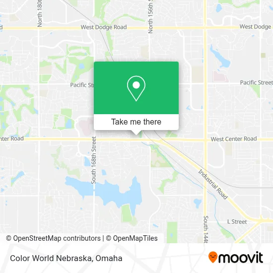 Color World Nebraska map