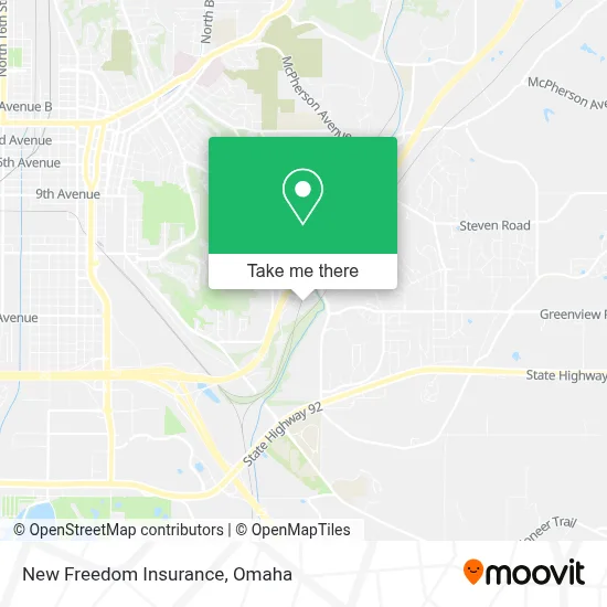New Freedom Insurance map