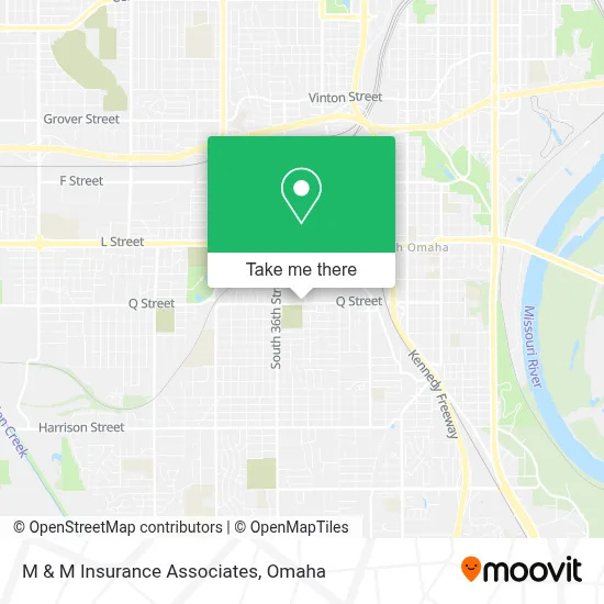 M & M Insurance Associates map
