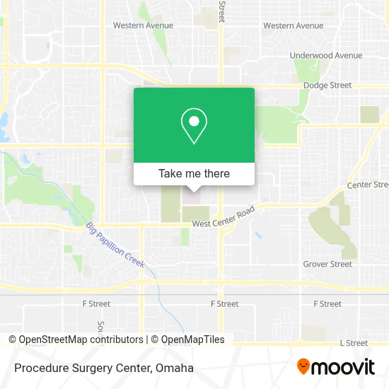 Procedure Surgery Center map