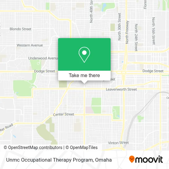 Unmc Occupational Therapy Program map