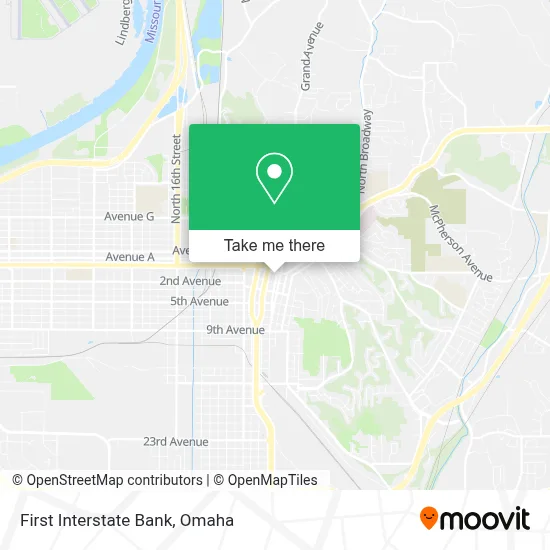 First Interstate Bank map