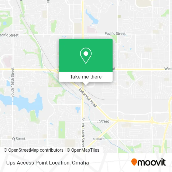 Ups Access Point Location map
