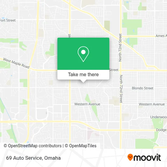 69 Auto Service map