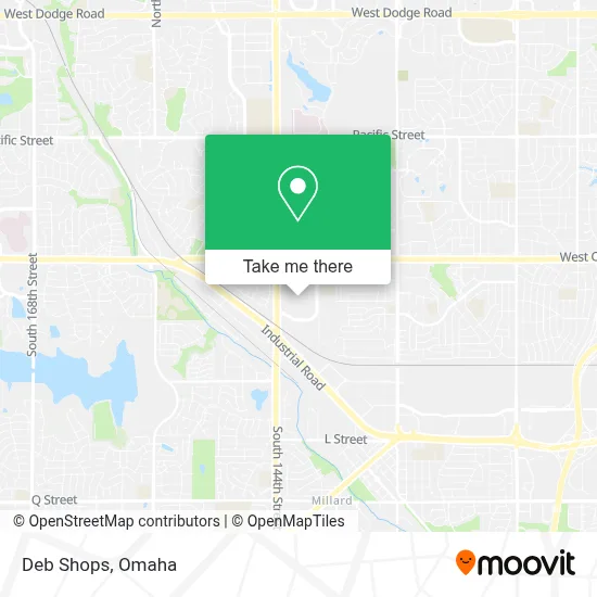 Deb Shops map