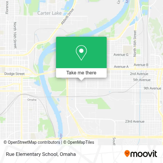 Rue Elementary School map