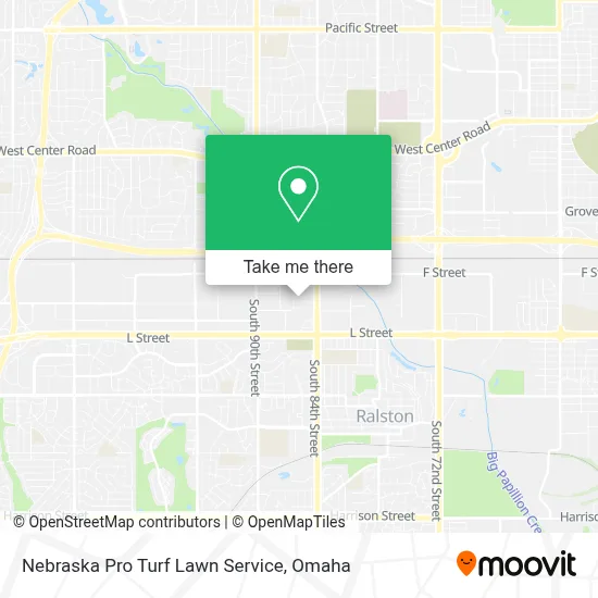 Nebraska Pro Turf Lawn Service map