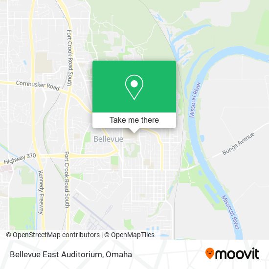 Mapa de Bellevue East Auditorium