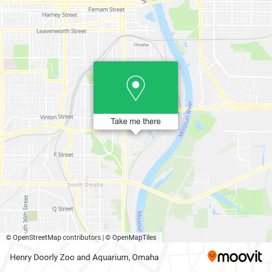 Henry Doorly Zoo and Aquarium map