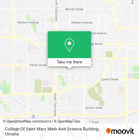 College Of Saint Mary Math And Science Building map