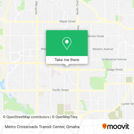 Metro Crossroads Transit Center map