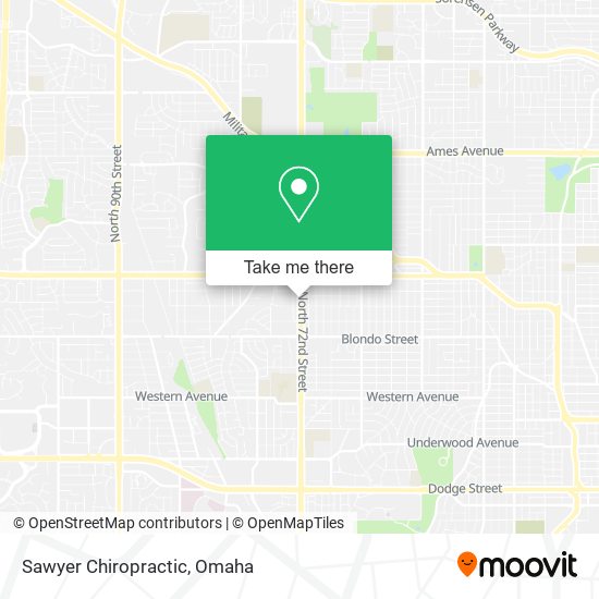 Sawyer Chiropractic map