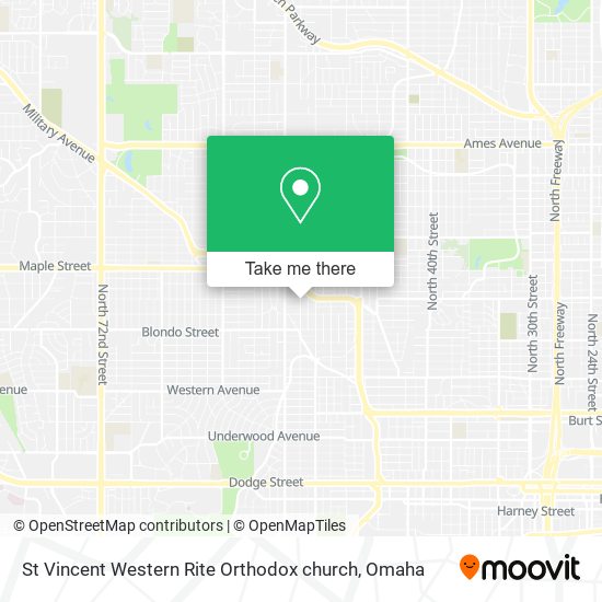 Mapa de St Vincent Western Rite Orthodox church