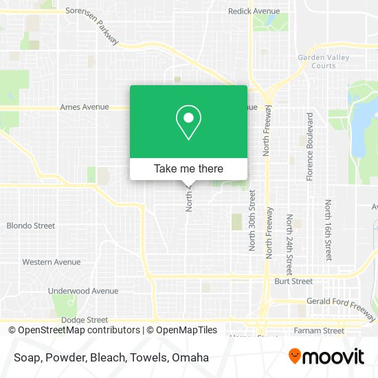 Soap, Powder, Bleach, Towels map