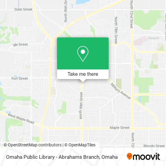Mapa de Omaha Public Library - Abrahams Branch