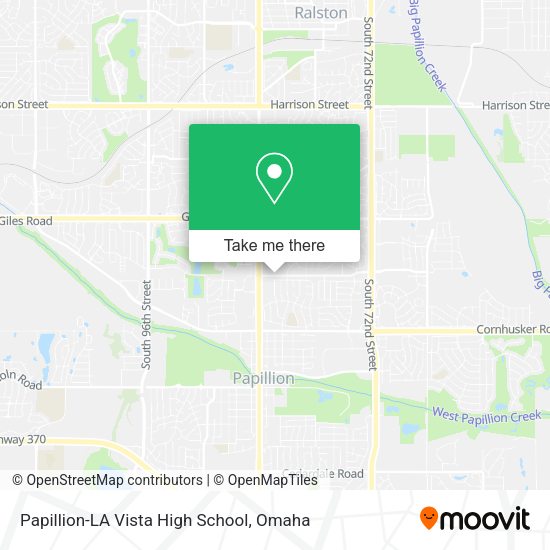 Papillion-LA Vista High School map