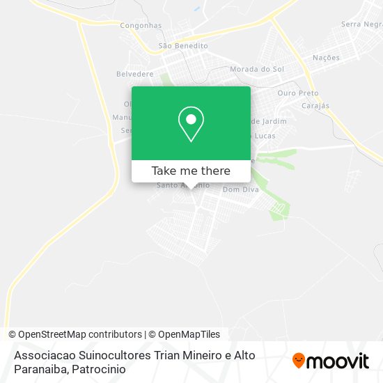 Mapa Associacao Suinocultores Trian Mineiro e Alto Paranaiba