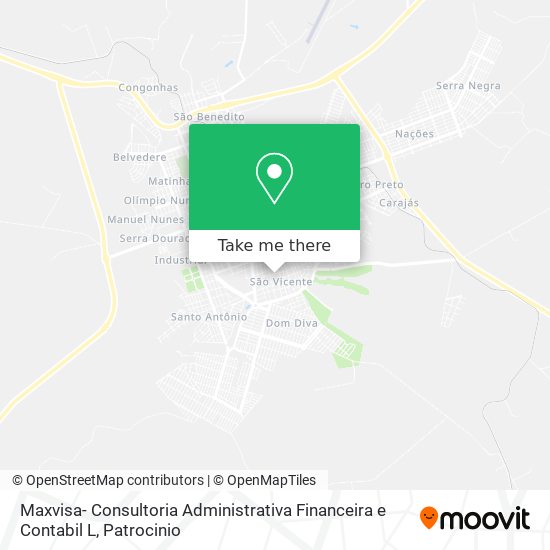 Maxvisa- Consultoria Administrativa Financeira e Contabil L map