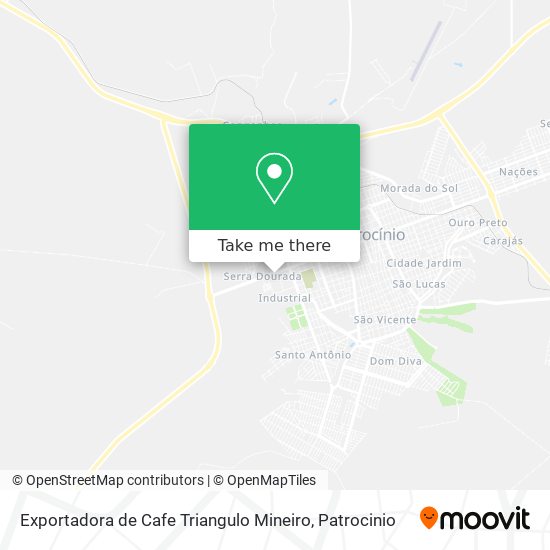 Exportadora de Cafe Triangulo Mineiro map