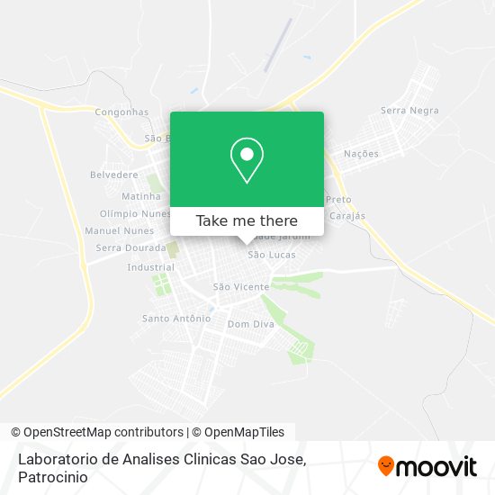 Laboratorio de Analises Clinicas Sao Jose map